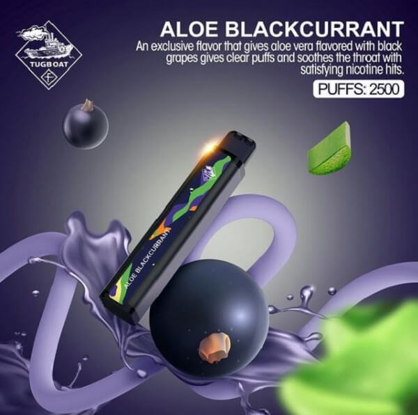 Aloe Blackcurrant 2500 by Tugboat XXL