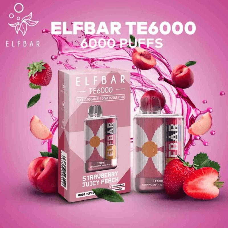 Elf Bar TE 6000 Strawberry Juicy Peach