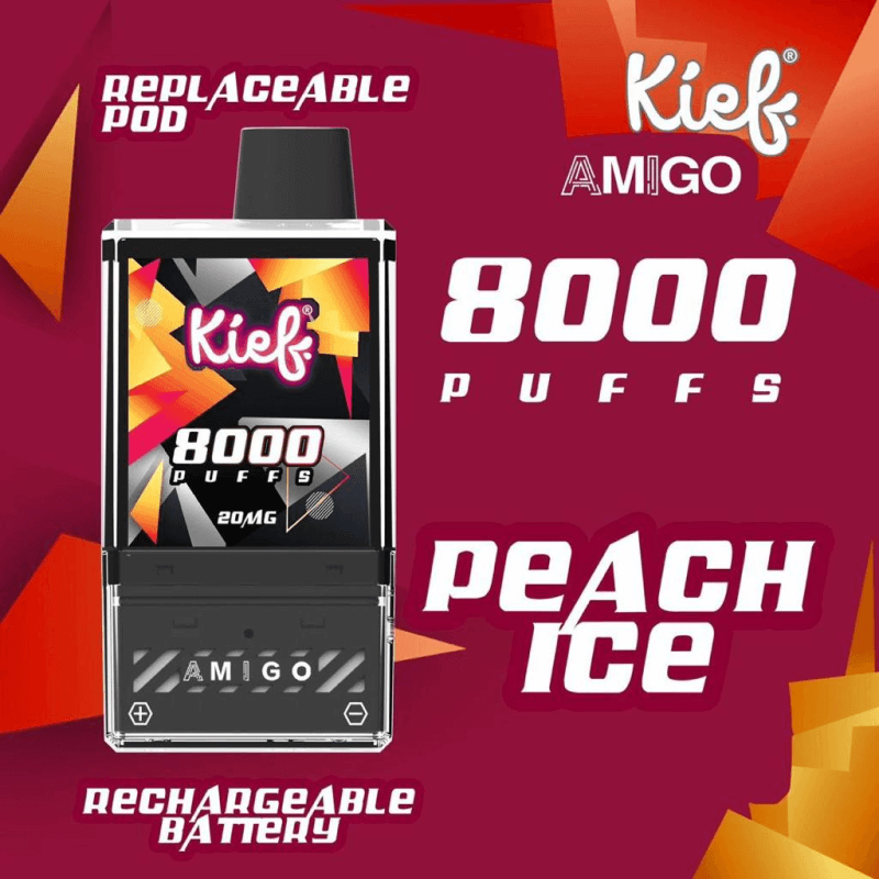 Kief Amigo 8000 Peach Ice