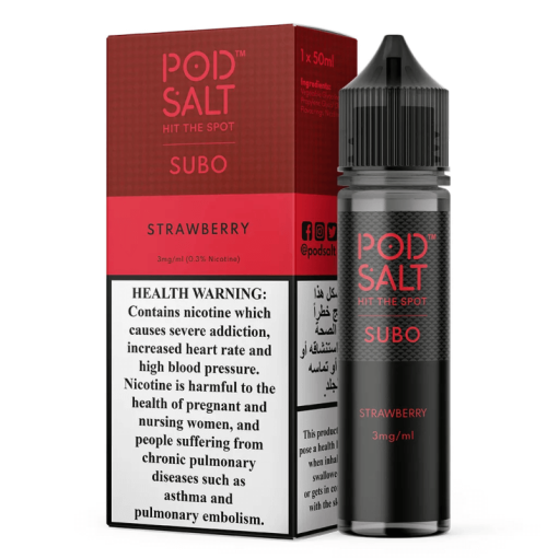 Strawberry 50ml Pod Salt Subo