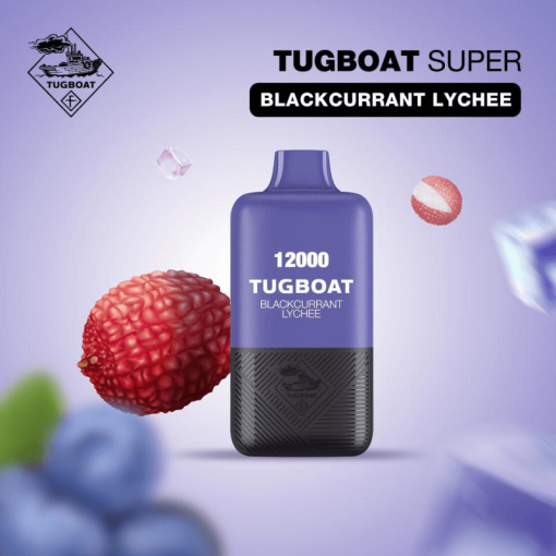 Tugboat Super 12k Puffs Blackcurrant Lychee