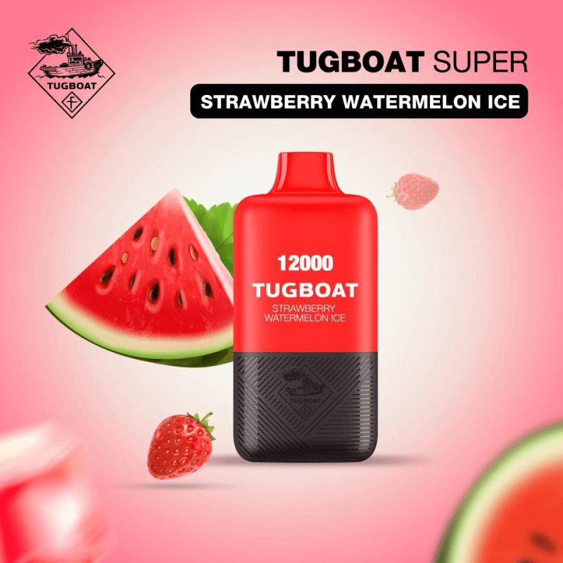 Tugboat Super 12k Puffs Strawberry watermelon Ice