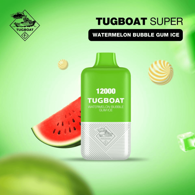 Tugboat Super 12k Puffs Watermelon Bubblegum Ice