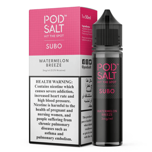 Watermelon Breeze 50ml Pod Salt Subo