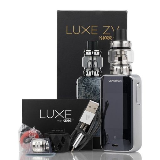 vaporesso luxe zv 200w starter kit package content 1